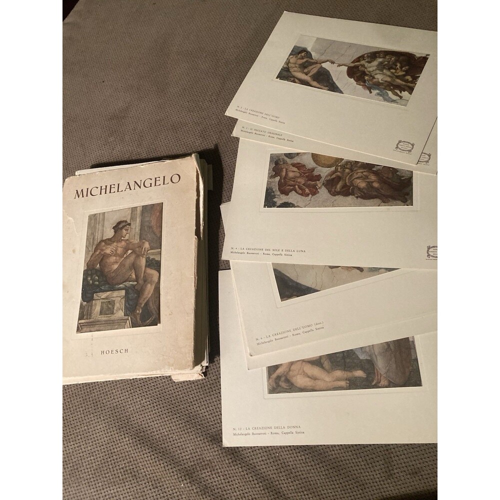 Roberto Hoesch 12 Picture Portfolio +9 Loose Color Prints Michelangelo 6x8”
